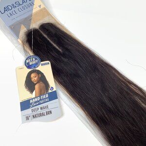 Outre Laid & Slayed Lace Closure Deep Wave 16" Natural Brn Hair Extension